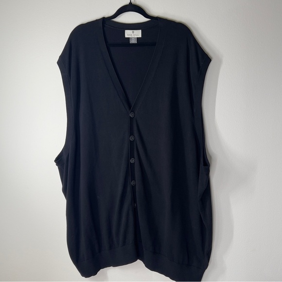 oak hill Other - OAK HILL Men’s 6XL Black Button Front Vest